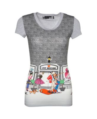 Women's Boutique Scene Graphic Cotton T-Shirt