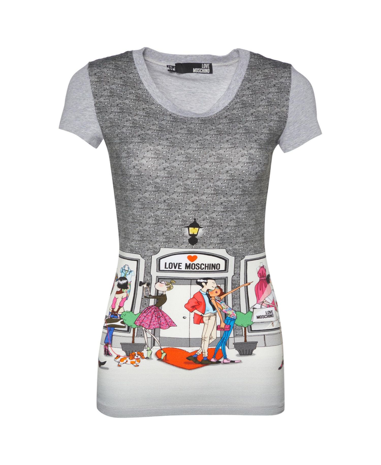 Women's Boutique Scene Graphic Cotton T-Shirt