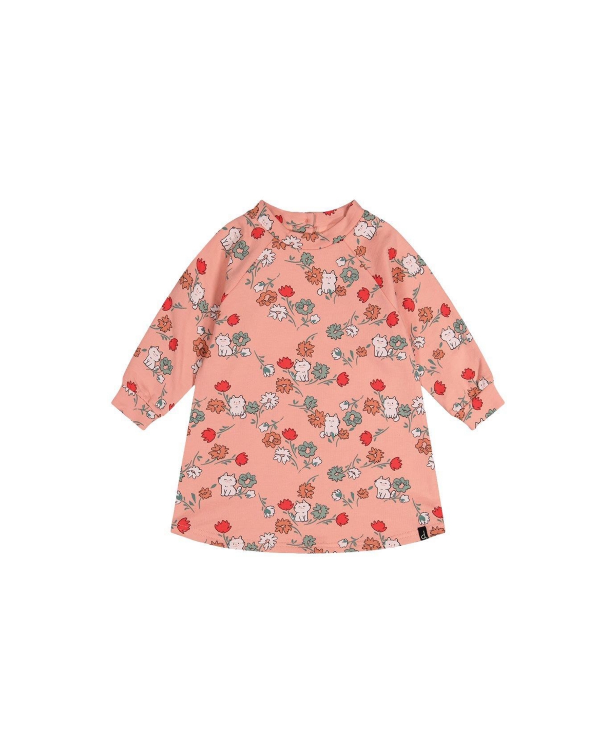 Deux par Baby Girl (12M-24M) French Terry Dress Cat Print