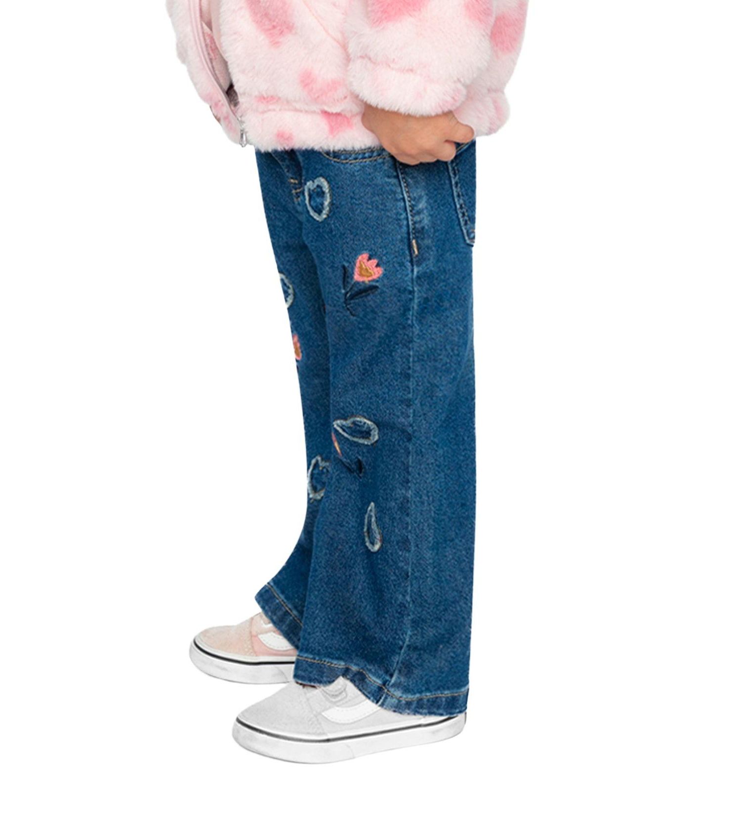 Little and Big Girl (6-8) Boot Leg Jeans