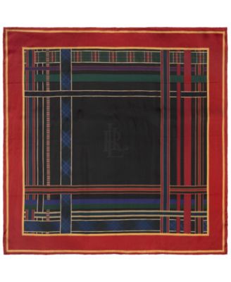 Logo Ribbon Border Square Scarf
