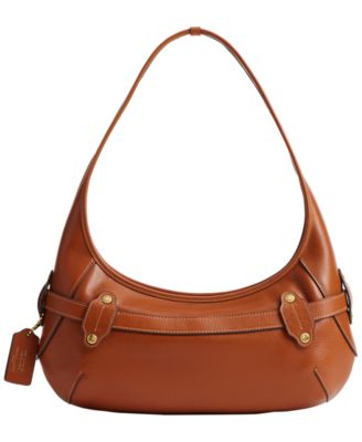 COACH Belted Ergo Leather Medium Shoulder Bag - Macy's