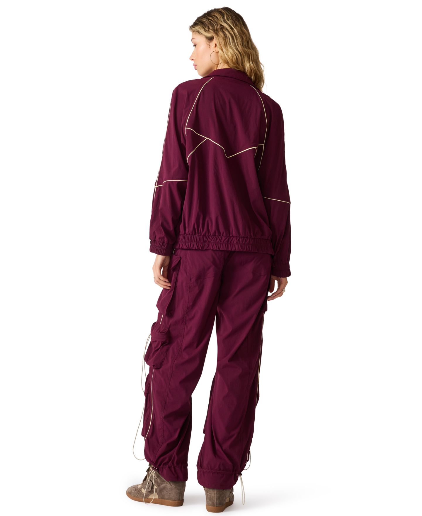 Женская куртка Steve Madden Jacey Zip-Front, цвет: Глубокий инжирный — фото 5