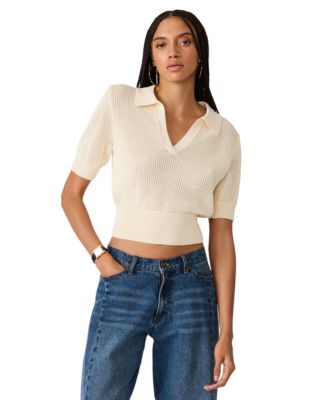 Women's Lark Collared V-Neck Sweater Top