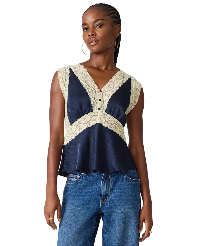 Women's Elinor V-Neck Sleeveless Top - thumbnail 4