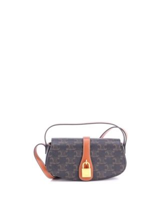 Tabou Clutch with Strap Triomphe Coated Canvas