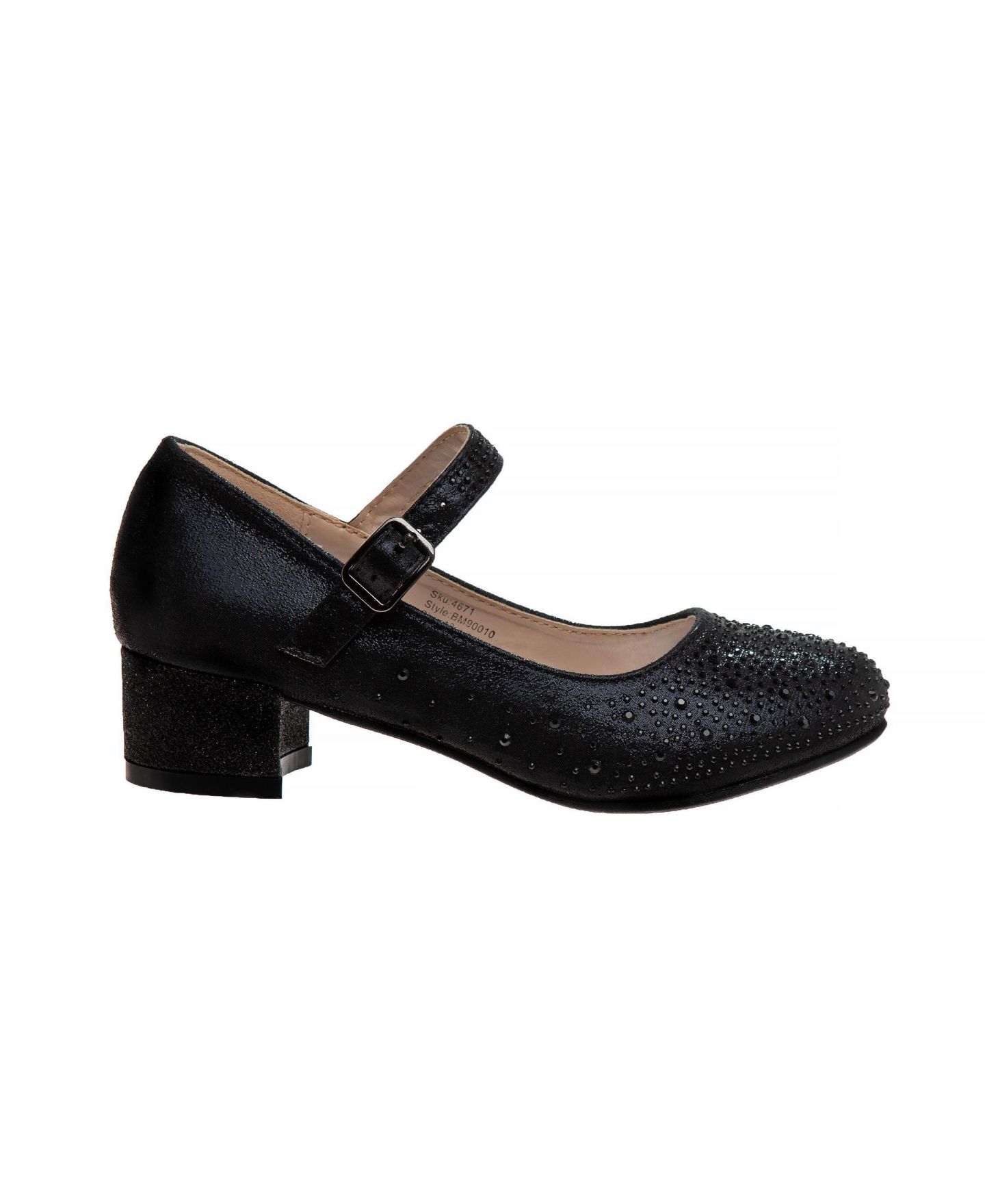 Туфли Badgley Mischka Low-heeled Pumps. для девочек, цвет: Чёрный — фото 2