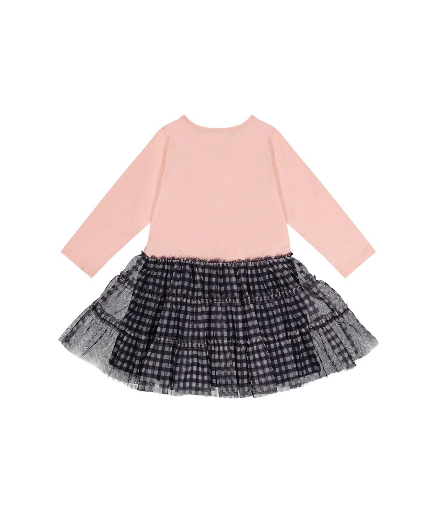 Платье Deux par Deux Bi-Material Dress для девочек, цвет: Розовый / Тёмно-синий — фото 5