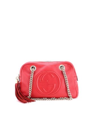 Small Soho Chain Zip Shoulder Bag Leather