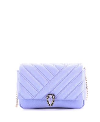 Mini Serpenti Cabochon Shoulder Bag Diagonal Quilted Leather