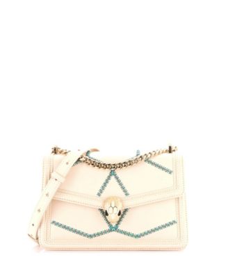 Small Serpenti Forever Shoulder Bag Whipstitched Leather