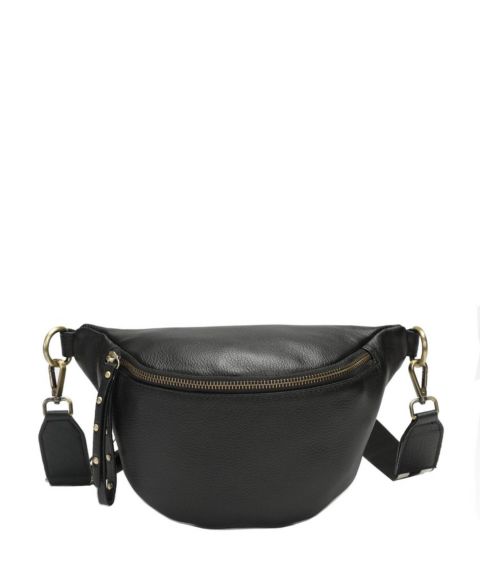 Женская сумка SUSU Kira Pebbled Leather Cell Phone Bag Mini Crossbody Purse with Multi Compartments, цвет: Чёрный