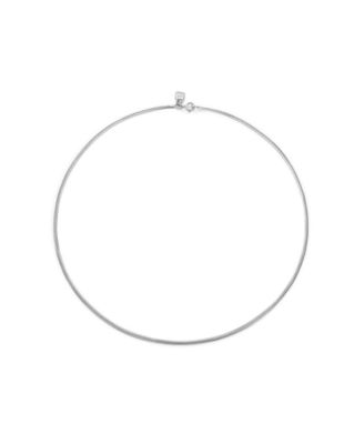 Silver Metal Alloy Short Necklace