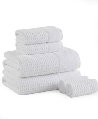 Spa Waffle Jacquard Luxury Combed Cotton 6-Pc. Bath Towel Set