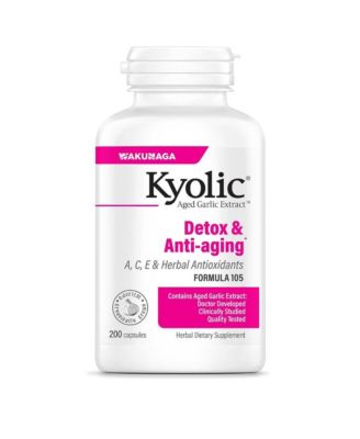 Aged Garlic Extract Formula 105, Detox and Anti-Aging, 200 Capsules
