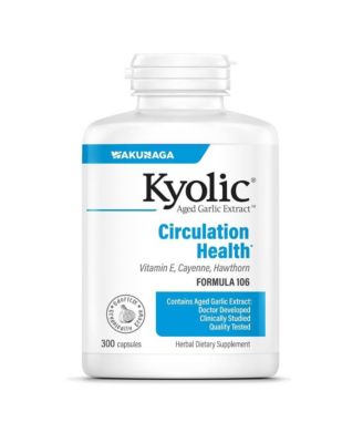 Aged Garlic Extract Formula 106, Circulation Health, 300 Capsules.