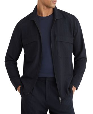 Men's Sidney Stripe Zip-Through Overshirt