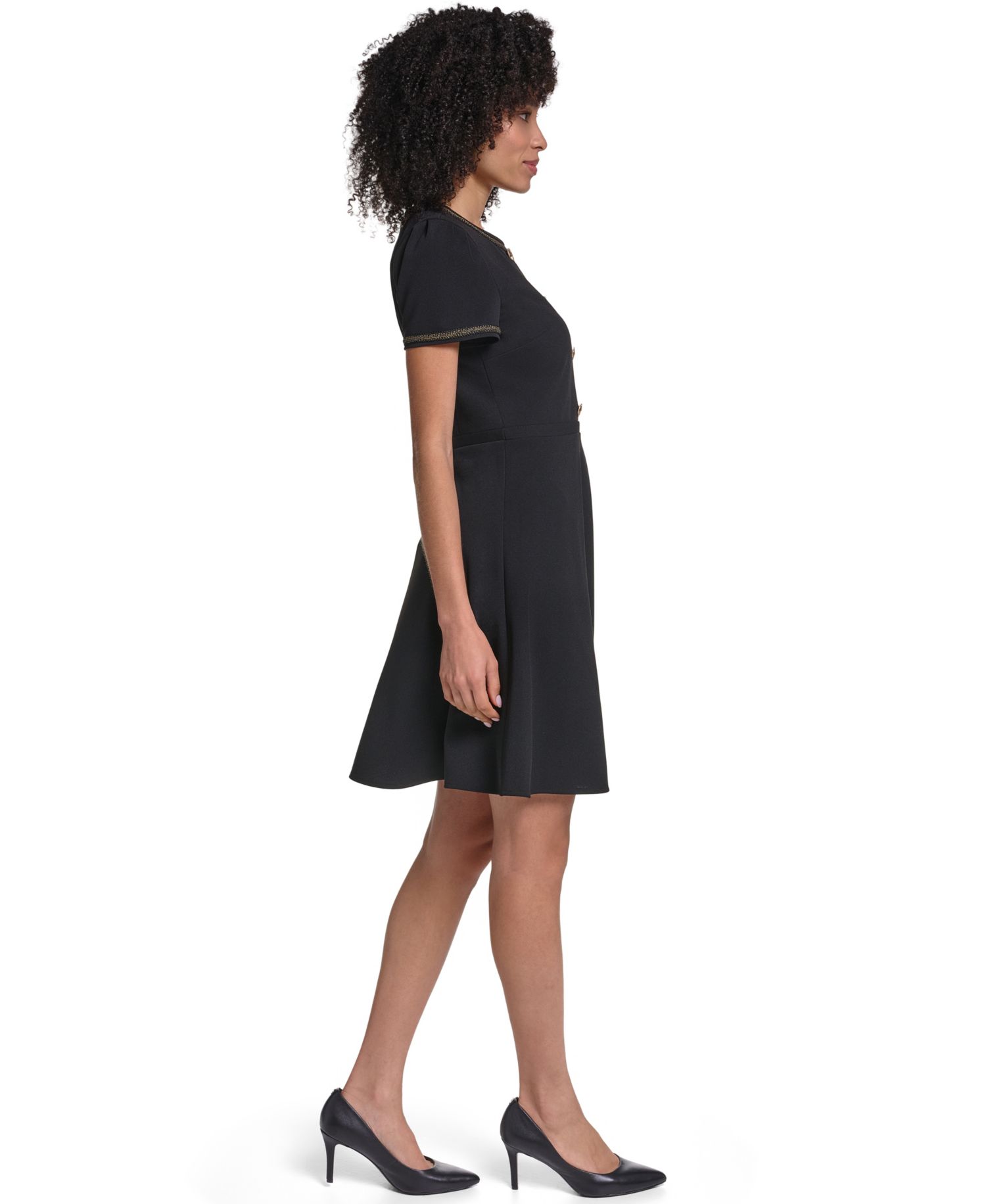 Women's Center Back Zipper Short Dress