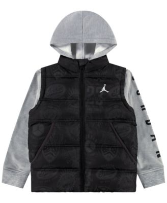 Boys' 2T-7 Layered-Look Long-Sleeve Hooded Jacket