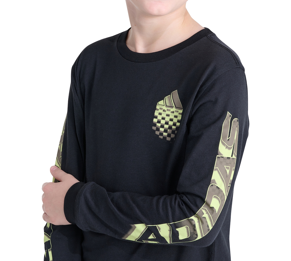 adidas Boys' 8-20 Long-Sleeve Built for Speed T-Shirt