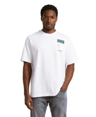 Men's Multi Chest Badge Relaxed-Fit T-Shirt