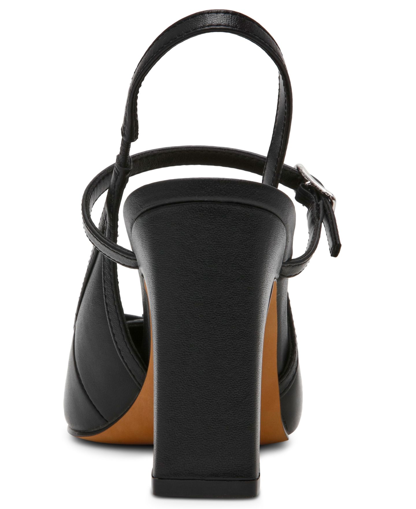 Женские туфли Steve Madden Elaine Slingback Block Heel Ballet Pumps, цвет: Чёрный — фото 3