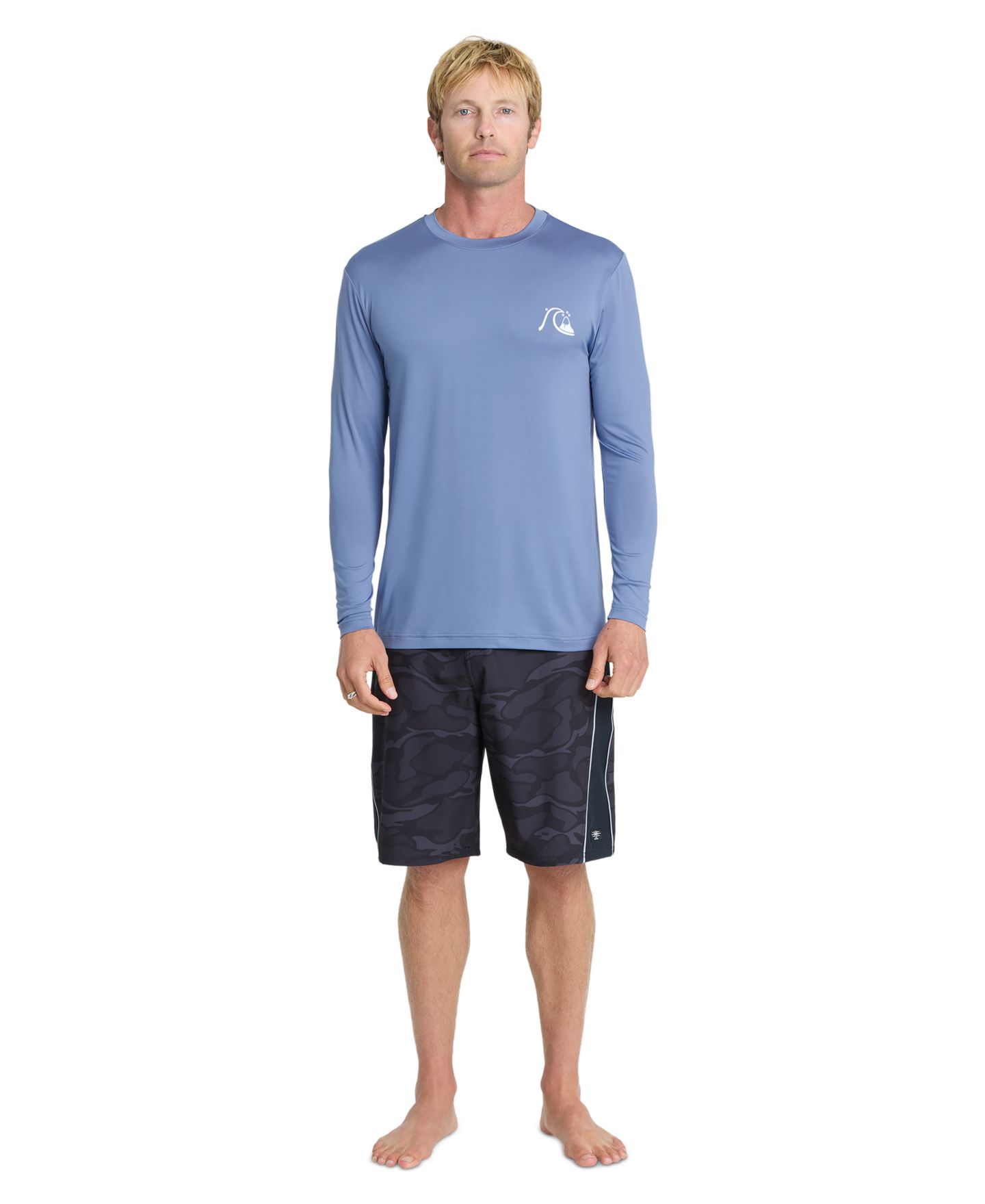 Мужская футболка Quiksilver DNA Ultraviolet Protection Factor Swim T-Shirt, цвет: Quiet Harbor — фото 2