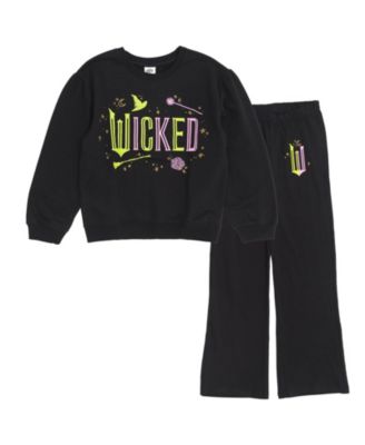 Girls' (5-16) 2-Piece Fleece Sweatshirt and Flare Leggings Set