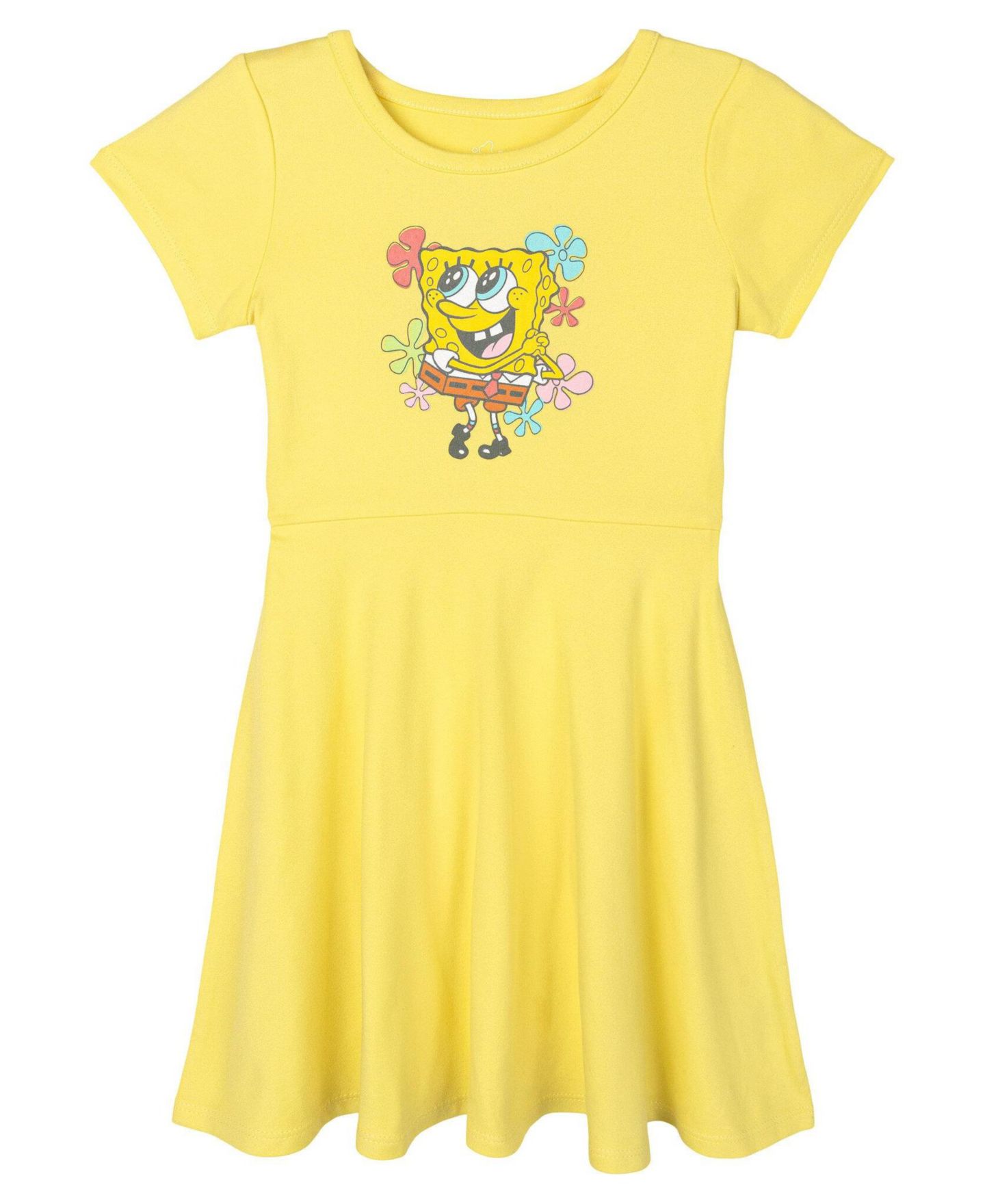 Платья SpongeBob SquarePants 2-Piece Skater Dress Set для девочек, цвет: Синий жёлтый — фото 2
