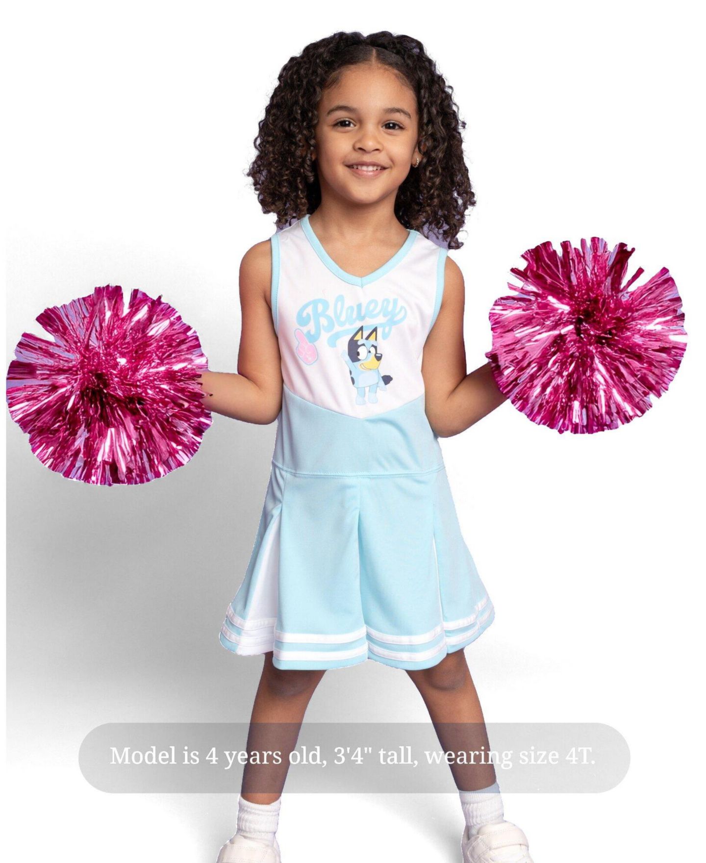 Платье Bluey Sleeveless Cheerleader Dress для девочек, цвет: Светлый синий — фото 2
