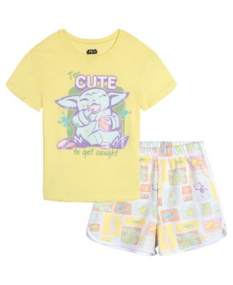 Little Girls Grogu 5-16 2-Piece T-Shirt and Shorts Set