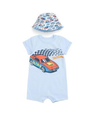 Baby Boys' ( new born to 24 M ) 2-Piece Romper and Sunhat Set
