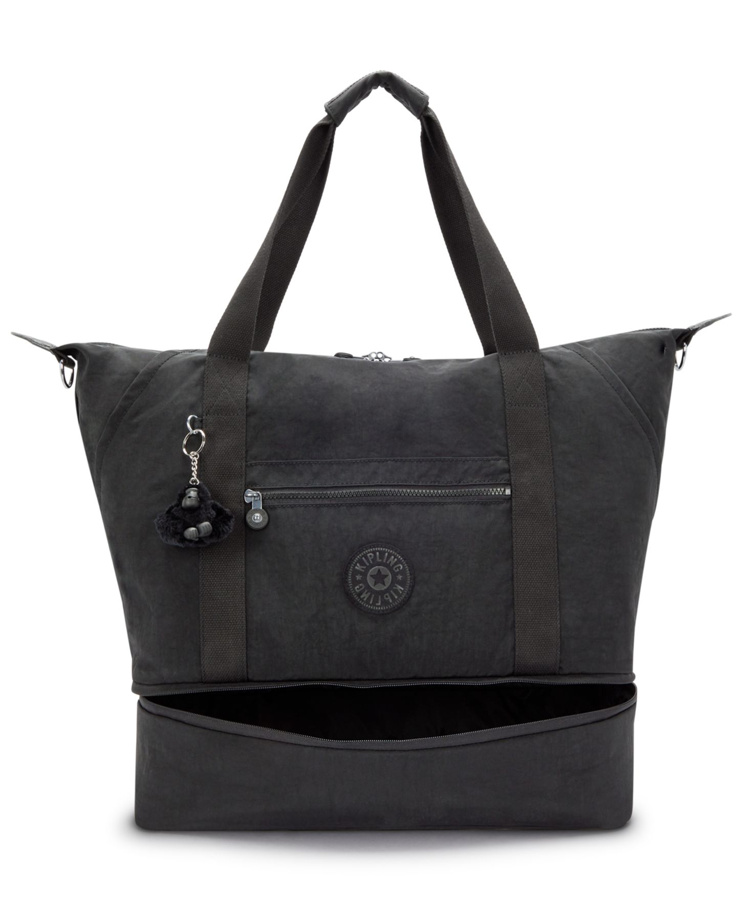 Женская сумка Kipling Art Medium Weekender, цвет: Чёрный — фото 7