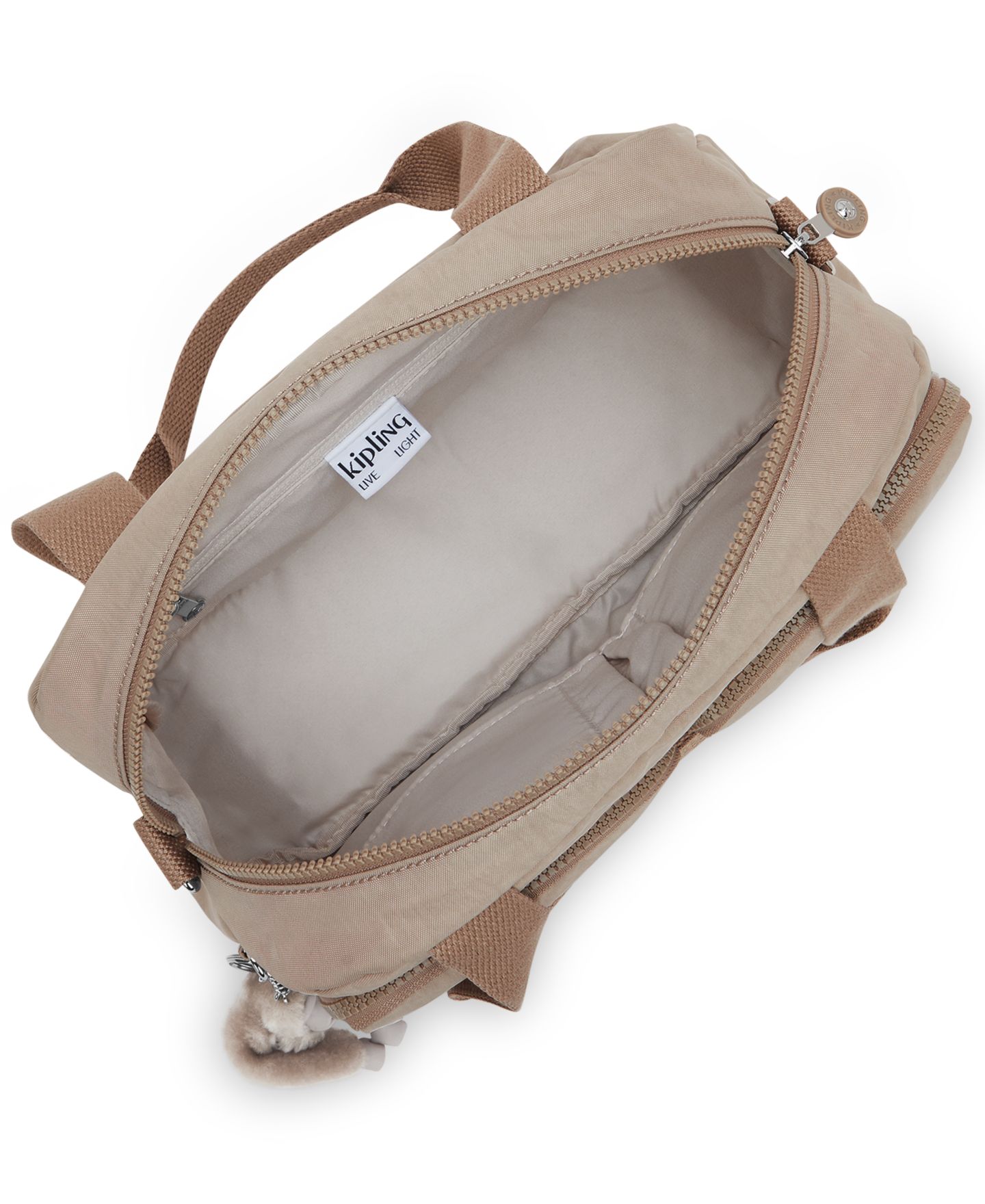 Женская сумка Kipling Cool Defea Convertible Zipper Shoulder, цвет: Рыжевато-коричневый бежевый — фото 4
