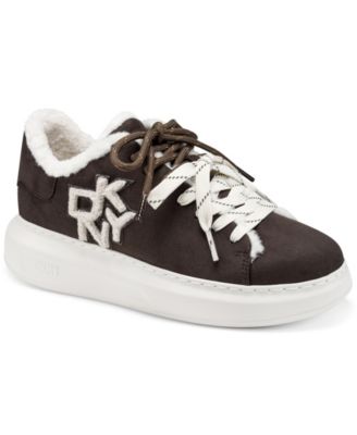 Women's Keira Fur Lace-Up Sneakers