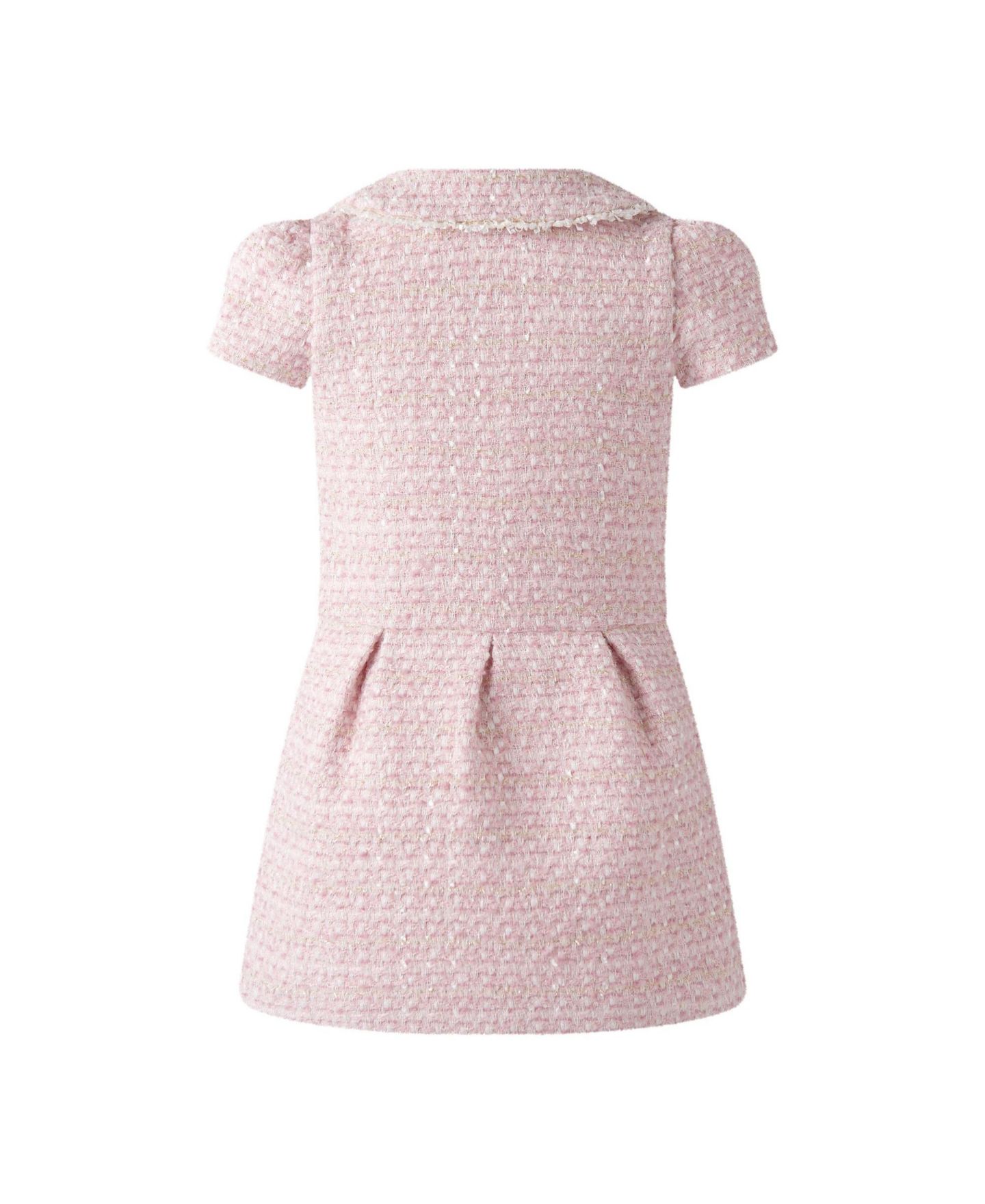 Платье Rachel Riley Tweed для девочек, цвет: Розовый — фото 2