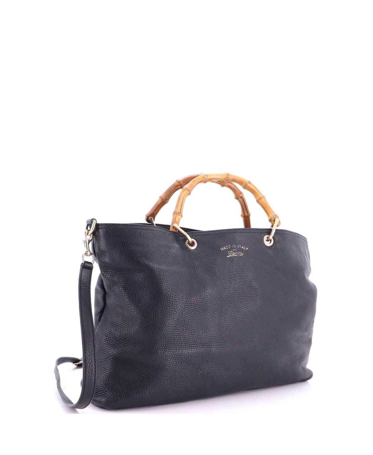 Pre-Owned Gucci Large Bamboo Shopper Tote Leather