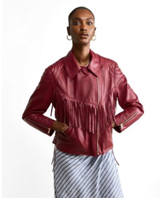 Women's Dakota Fringed Leather Jacket