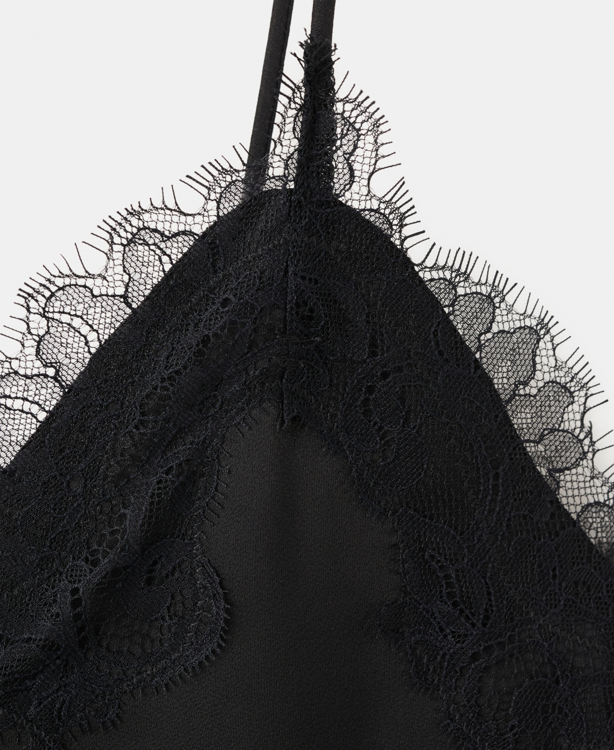 Mango Women's Asymmetrical Lace Lingerie Top