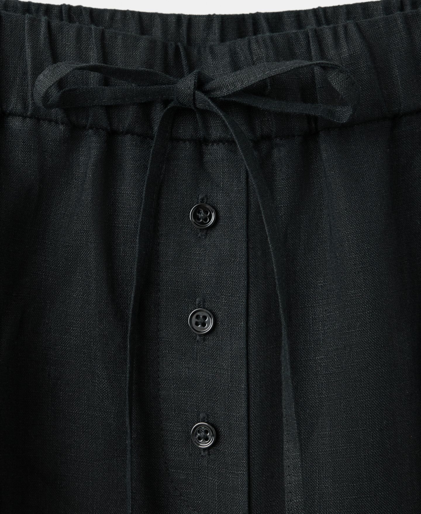Женские брюки MANGO Wide-Leg Linen, цвет: Чёрный — фото 3