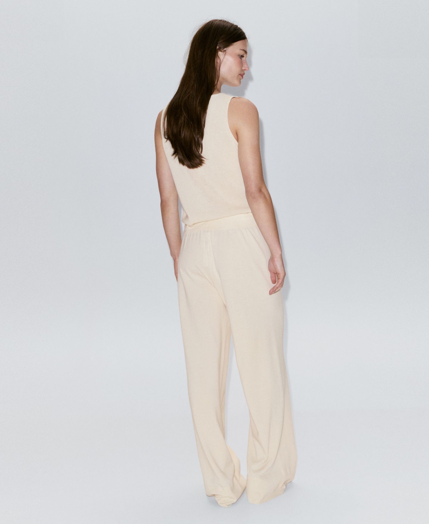 Женские брюки Mango Elastic Waist Straight-Fit, цвет: Яркий синий — фото 13