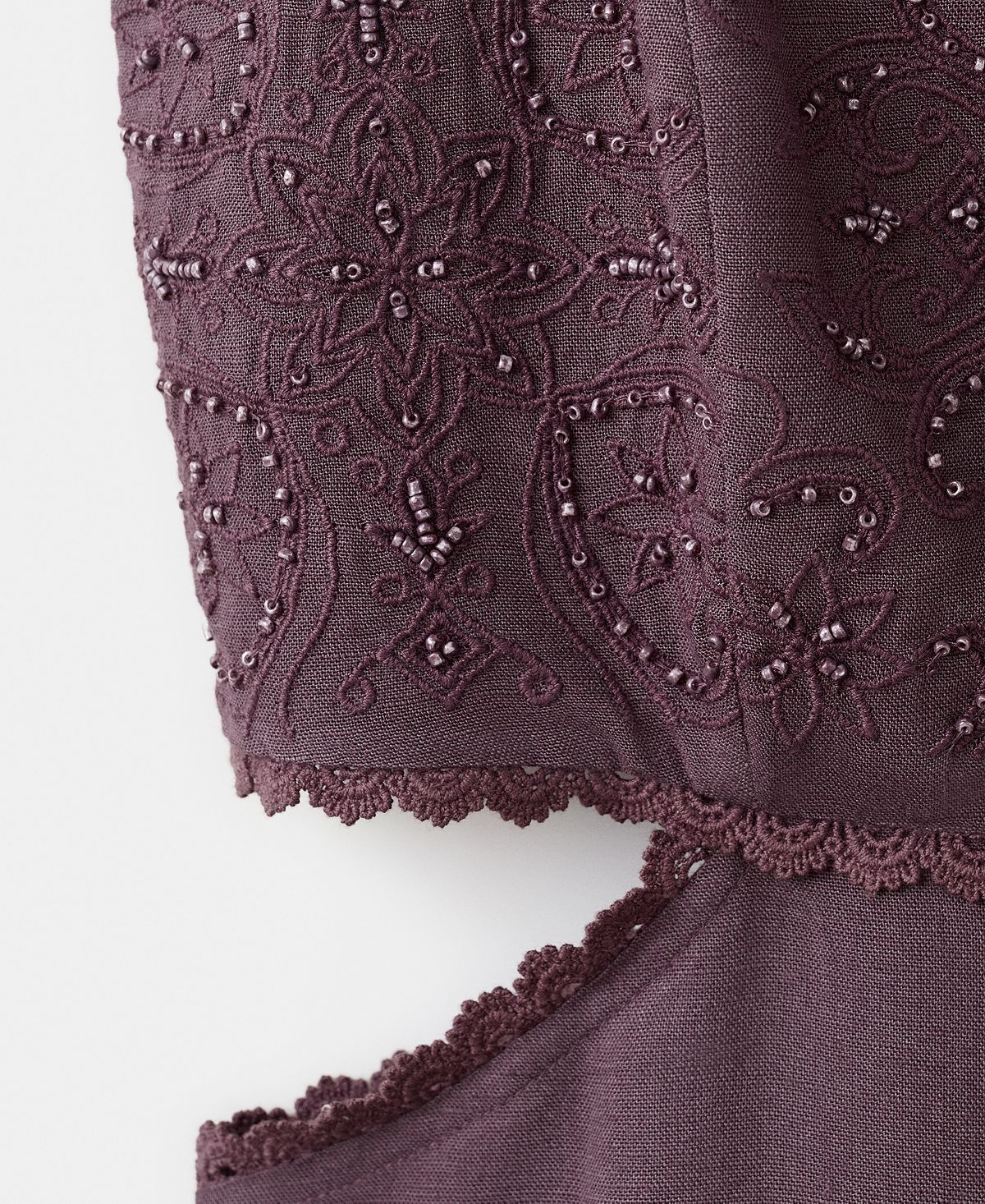 Mango Women's Cutout Embroidered Beaded Dress view 3 — MAYCSS fashion products