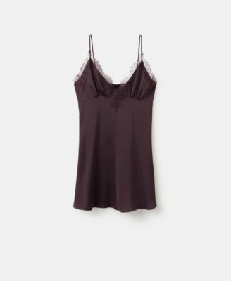 Women's Satin Lace Dress