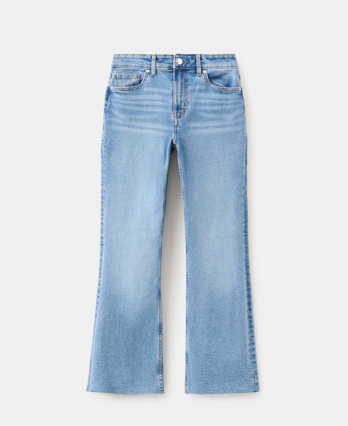 Mango Women's Sienna Flared Cropped Jeans