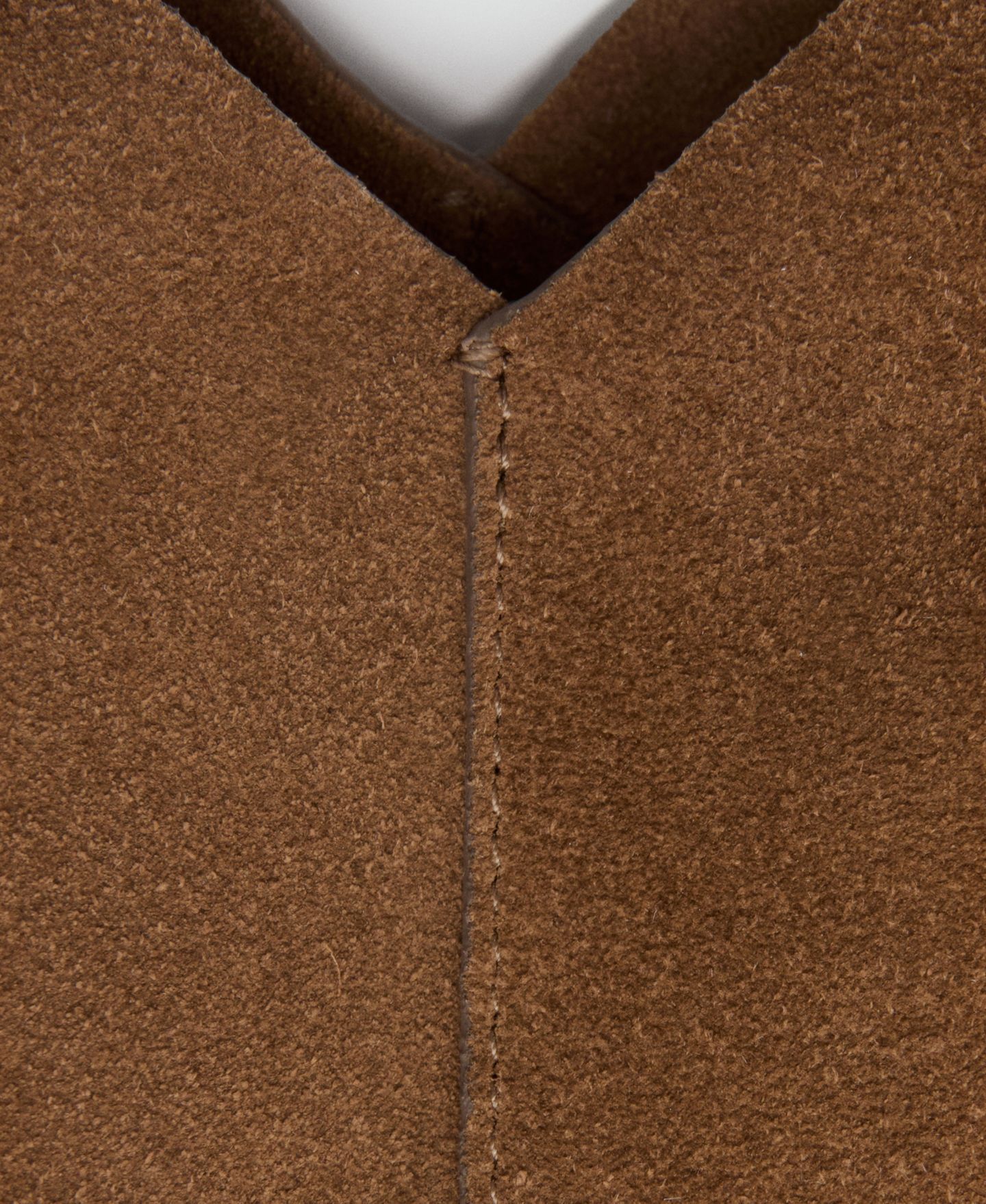 Женская сумка MANGO Suede Shopper, цвет: Тёмный коричневый — фото 6