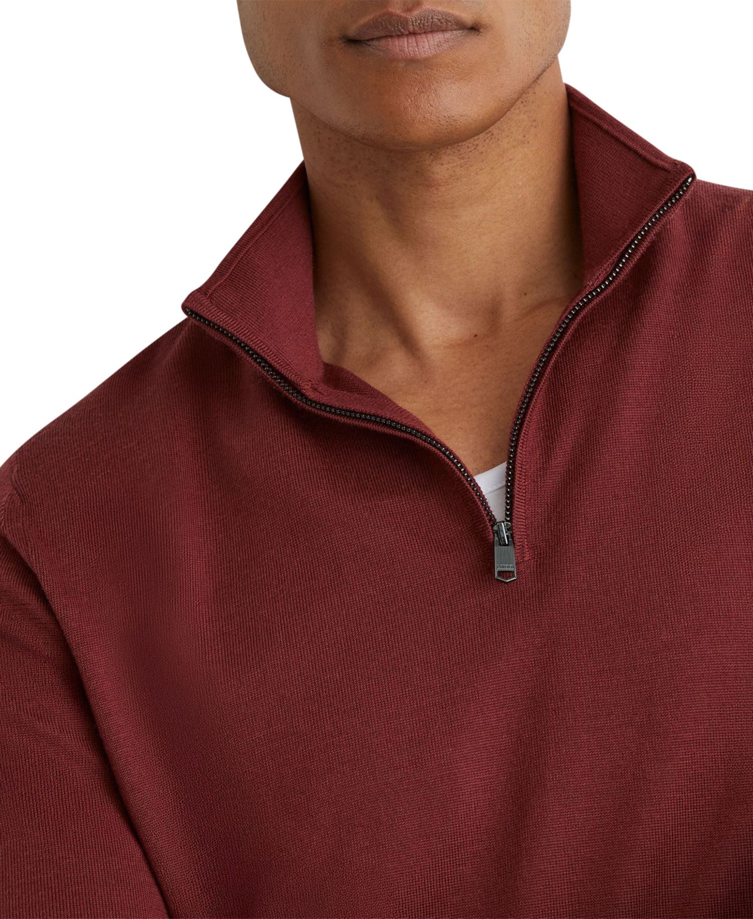Men's Blackhall Merino Wool Half-Zip Funnel-Neck Jumper