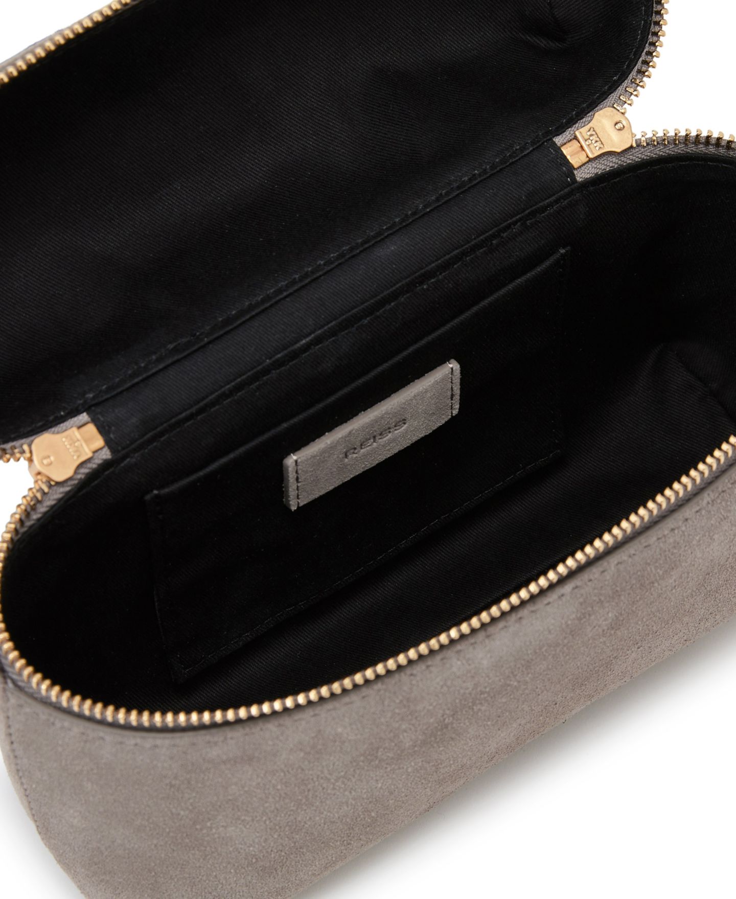 Женская сумка REISS Ines Suede Vanity Cross-Body, цвет: Серый — фото 4