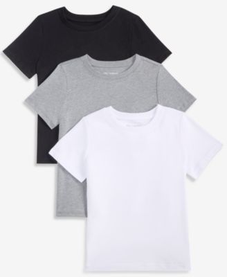 Toddler Boys' 12M-5T Short-Sleeve Solid T-Shirts, 2+1 Free Bonus Pack