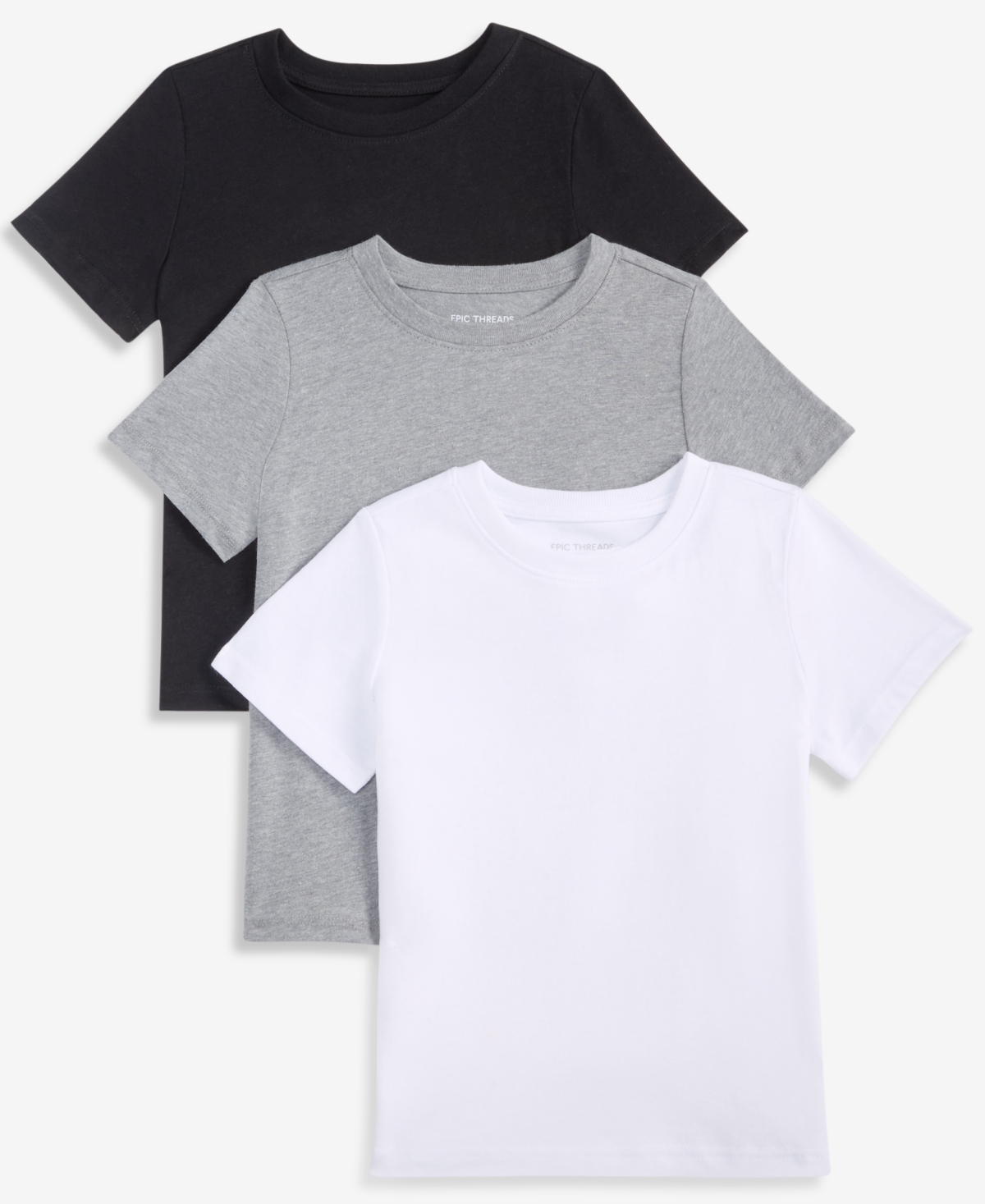 Epic Threads Boys' Xs-xl Short-Sleeve Solid T-Shirts, 2+1 Free Bonus Pack, Macy's Exclusive