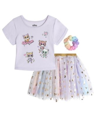 Toddler Girls (2T-4T) T-Shirt and Tutu Skirt Set